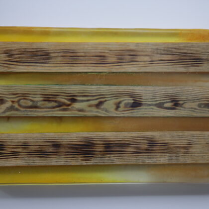 Liela ēdienu paplāte ar epoksīda ailēm