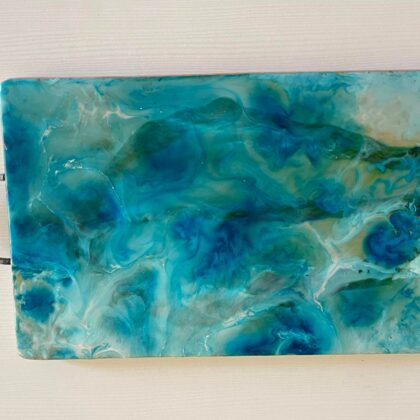 Serving board with a gorgeous epoxy finish