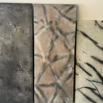 Epoxy coating imitating marble, granite and stone imitation
