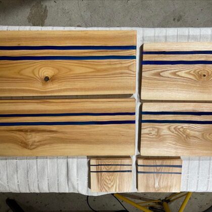 Set with boards and rests