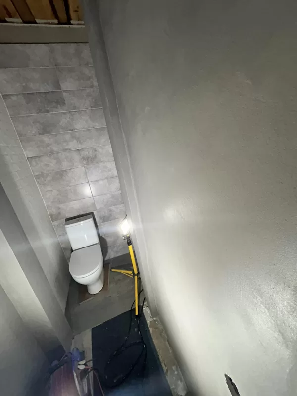 Mikrocementa vannas istaba