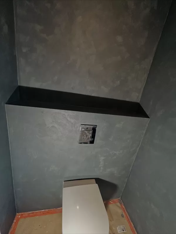 Pēc mikrocementa atjaunošanas