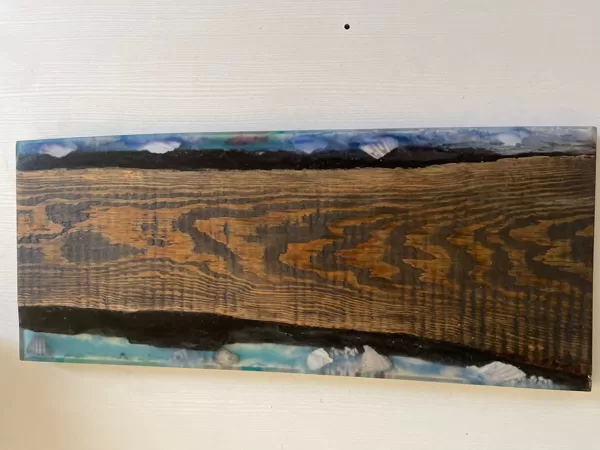 Burnt and left wood texture, along with marine decor