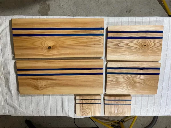 Set with boards and rests