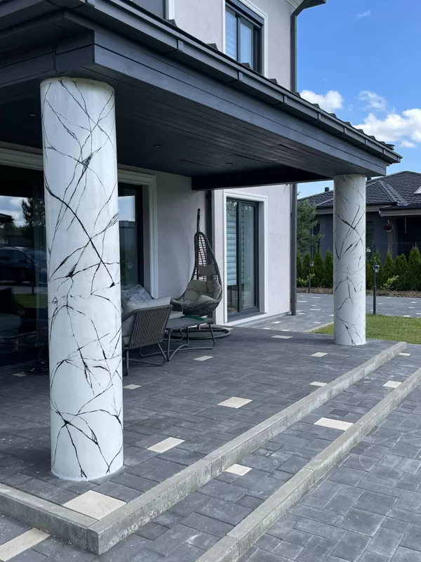 Marble imitation,it is possible to imitate on all types of surfaces