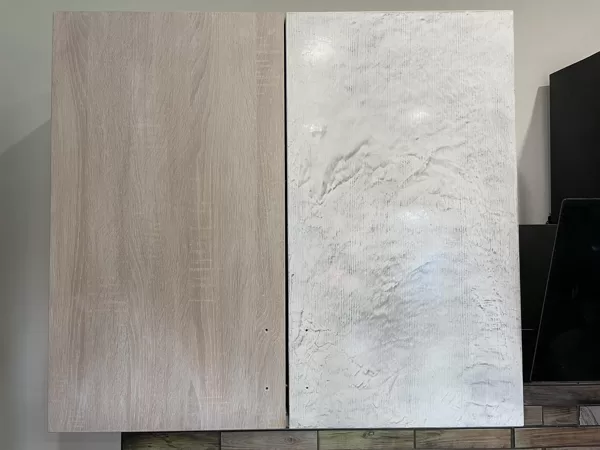 Transforming a laminate cabinet with Venetian plaster