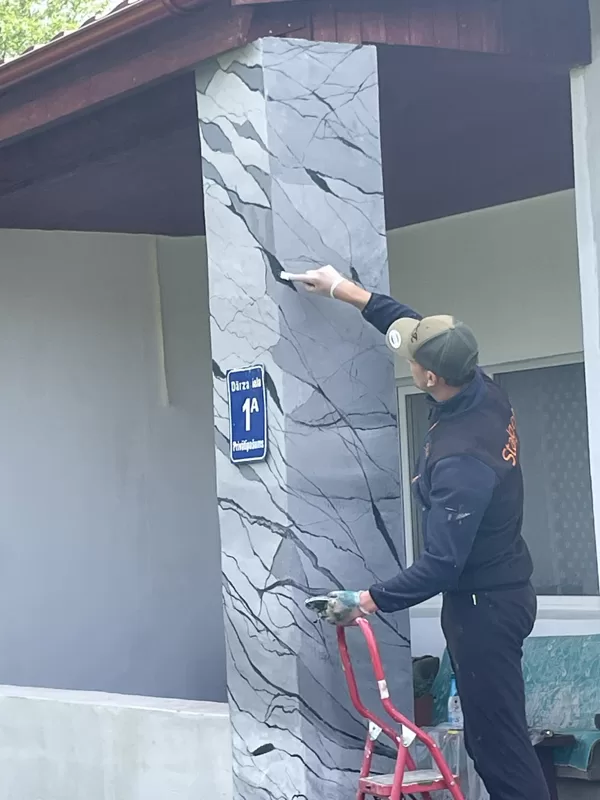 Pigmentu sajaukšana un izveide uz kolonnas